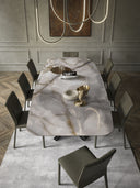 Table MEDINA en céramique — sur-mesure, atelier Halens Casablanca