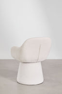 Chaise de salle à manger pivotante avec accoudoirs rembourrée Erica