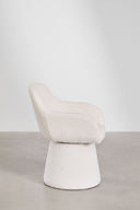 Chaise de salle à manger pivotante avec accoudoirs rembourrée Erica