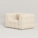 Coco Tufted Armchair / Off-White Boucle