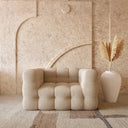 Coco Tufted Armchair / Off-White Boucle