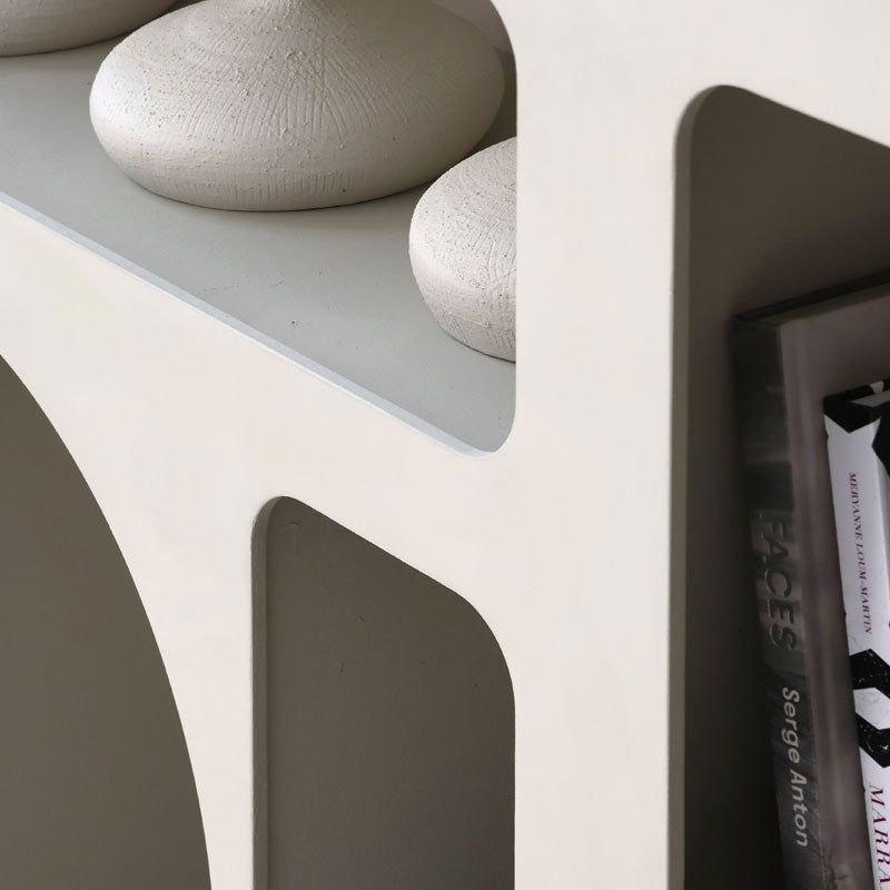 Console MILENA en bois et béton ciré