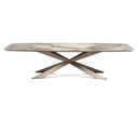 Table ATLAS en céramique — sur-mesure, atelier Halens Casablanca