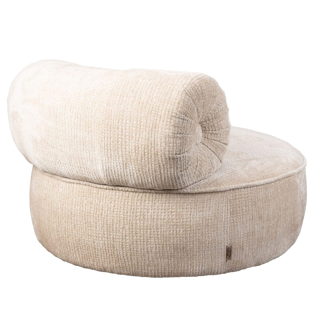 Fauteuil Lounge Tilbury – Pivotant – Ivoire