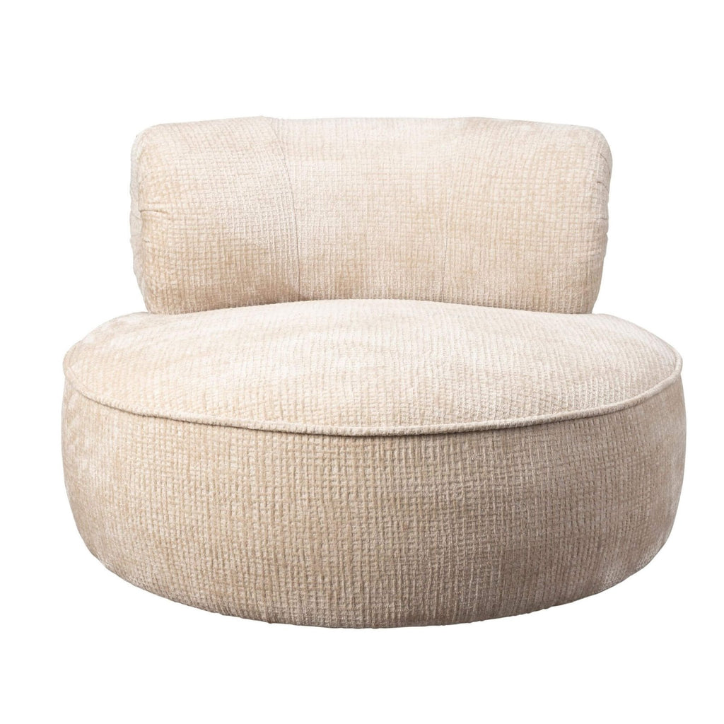 Fauteuil Lounge Tilbury – Pivotant – Ivoire