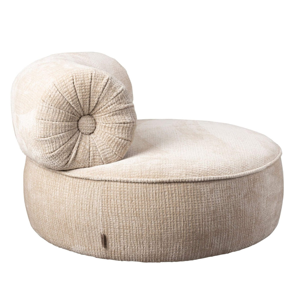 Fauteuil Lounge Tilbury – Pivotant – Ivoire
