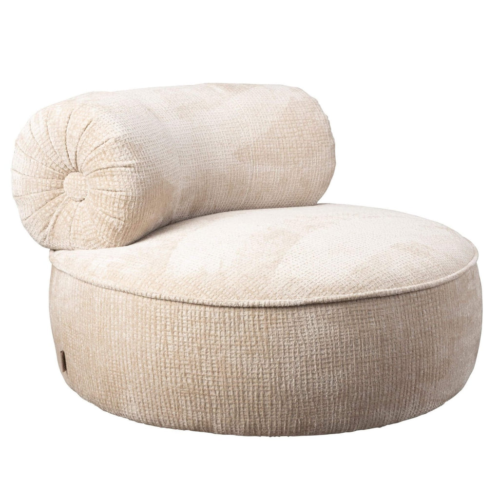Fauteuil Lounge Tilbury – Pivotant – Ivoire