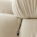 CAMALEONDA angulaire Chenille Enia Blanc Ivoire