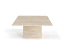 Square travertine coffee table (Mia)