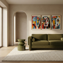 Kayla Round Side Table | High Gloss Olive Green