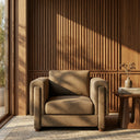 Ava Armchair | Speckled Cappuccino Boucle