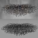Luminaires Paul Neuhaus Lustre Paul Neuhaus Icicle Noir, 15 Lumieres