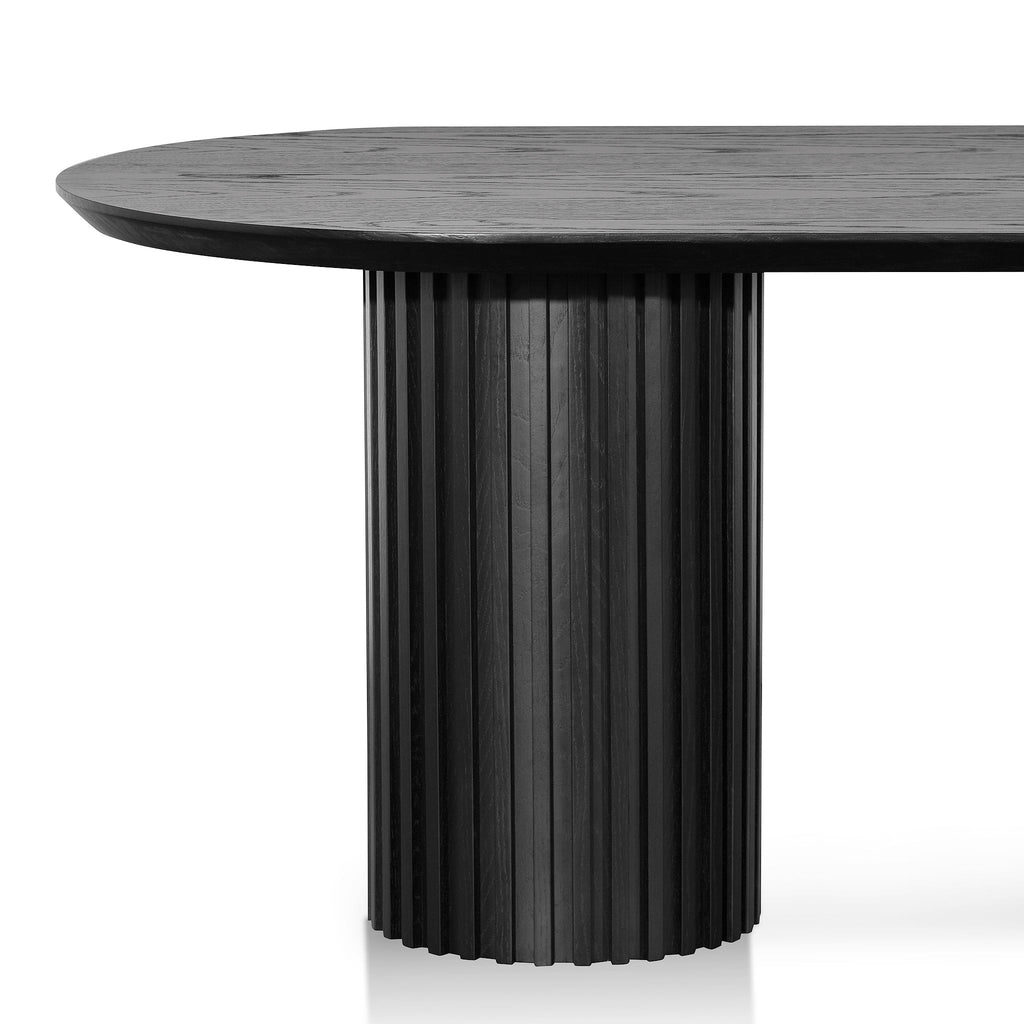 Marty 2.2m Wooden Dining Table - Black
