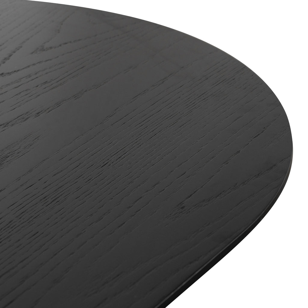 Marty 2.2m Wooden Dining Table - Black