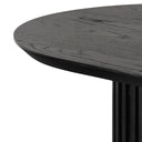 Marty 2.2m Wooden Dining Table - Black
