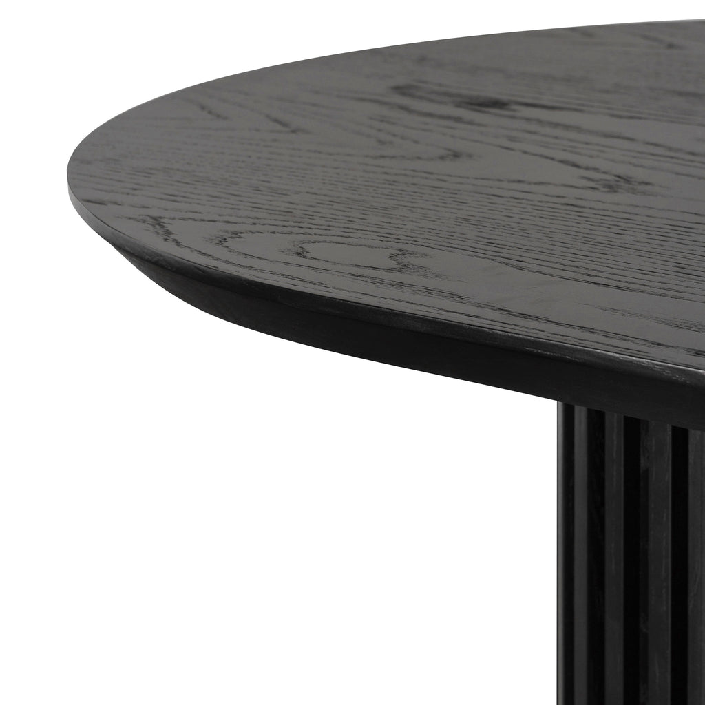 Marty 2.2m Wooden Dining Table - Black