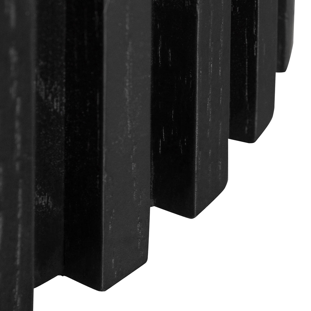 Marty 2.2m Wooden Dining Table - Black
