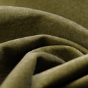 Marie Footstool | Moss Green Sustainable Mohair Velvet & Walnut Burl