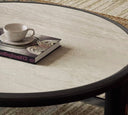 Nero Travertine Duo Coffee Table Set