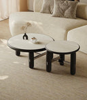 Nero Travertine Duo Coffee Table Set