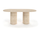 Oval Travertine Table (Lizzy)