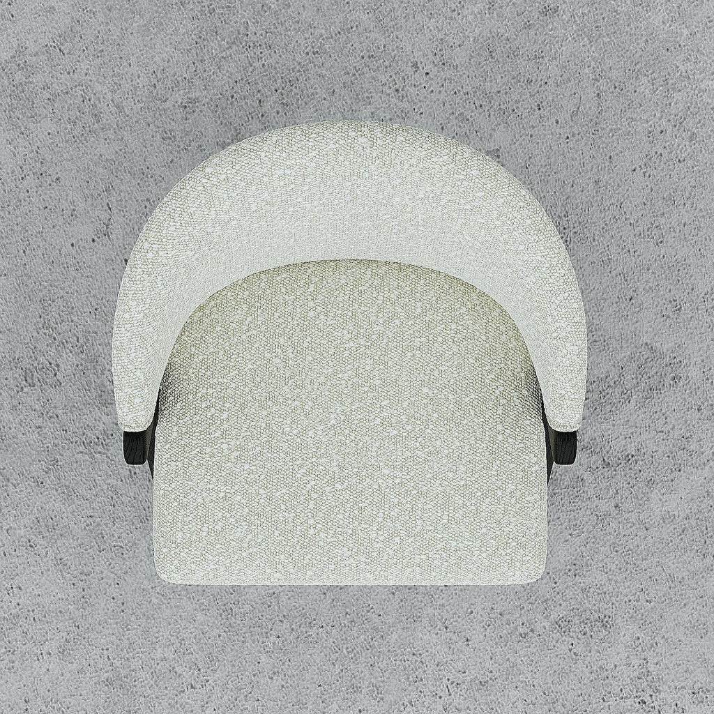 Bisou Armchair / White Boucle
