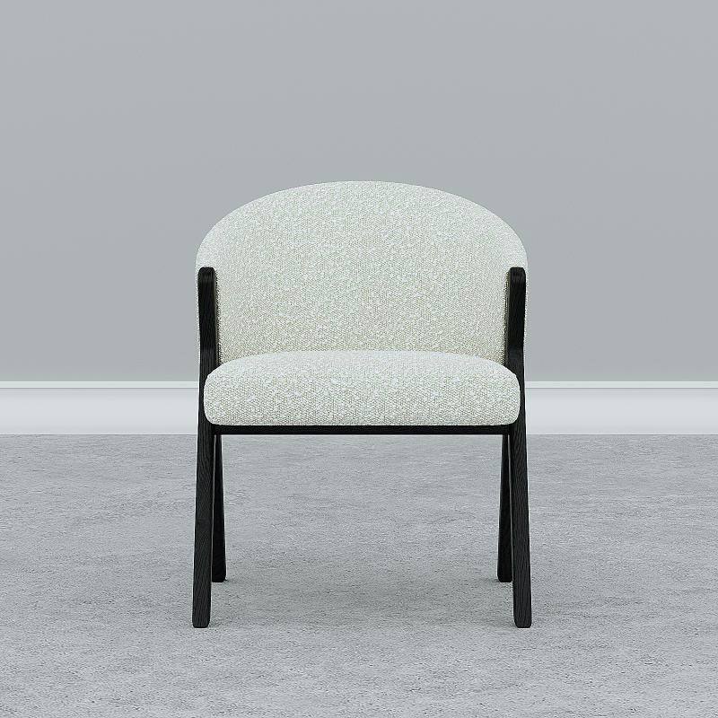 Bisou Armchair / White Boucle