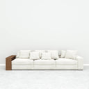 Nolla Sofa 3S / White Cotton Blend