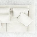 Nolla Sofa 3S / White Cotton Blend
