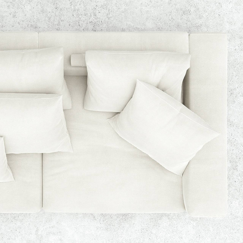 Nolla Sofa 3S / White Cotton Blend
