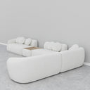 Cappy L-Shaped Modular Sofa / White Boucle
