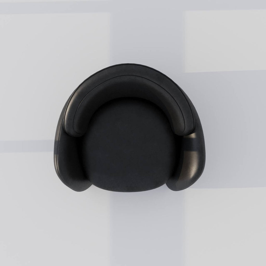 Santo Armchair / Black Faux Leather
