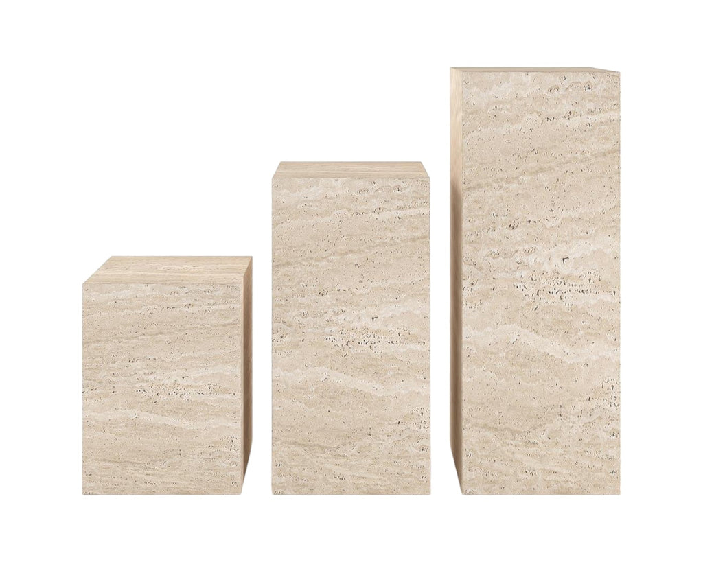 CLARA TRAVERTINE MARBLE PLINTH