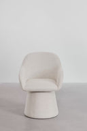 Chaise de salle à manger pivotante avec accoudoirs rembourrée Erica