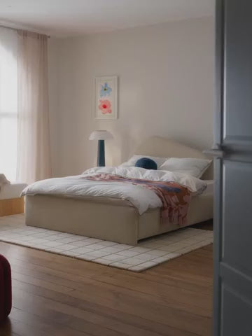 Lit matelassé en bouclette Gary