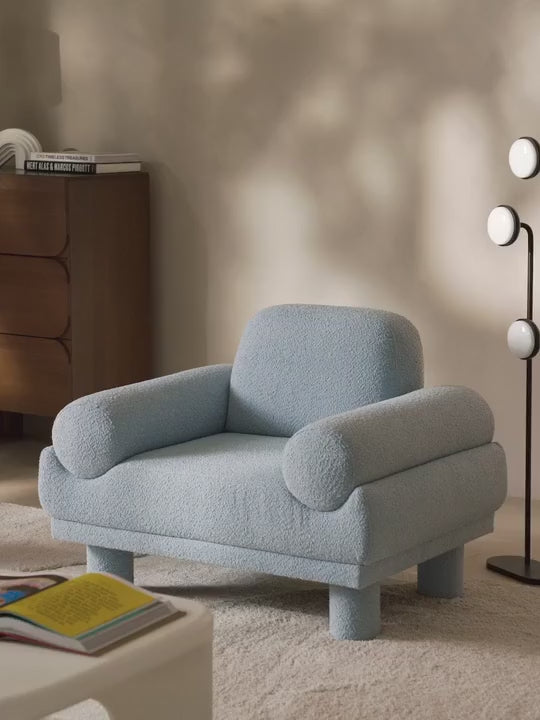 Fauteuil en bouclette Lilo
