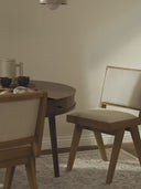 Chaise rembourrée en bois Sissi