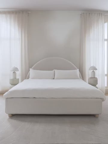 Lit matelassé avec rangement Ebba