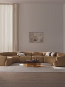 Canapé lounge modulable XL en bouclette Sofia