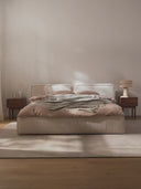 Lit matelassé avec rangement Lennon