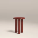 Raphael Round Side Table | High Gloss Burgundy