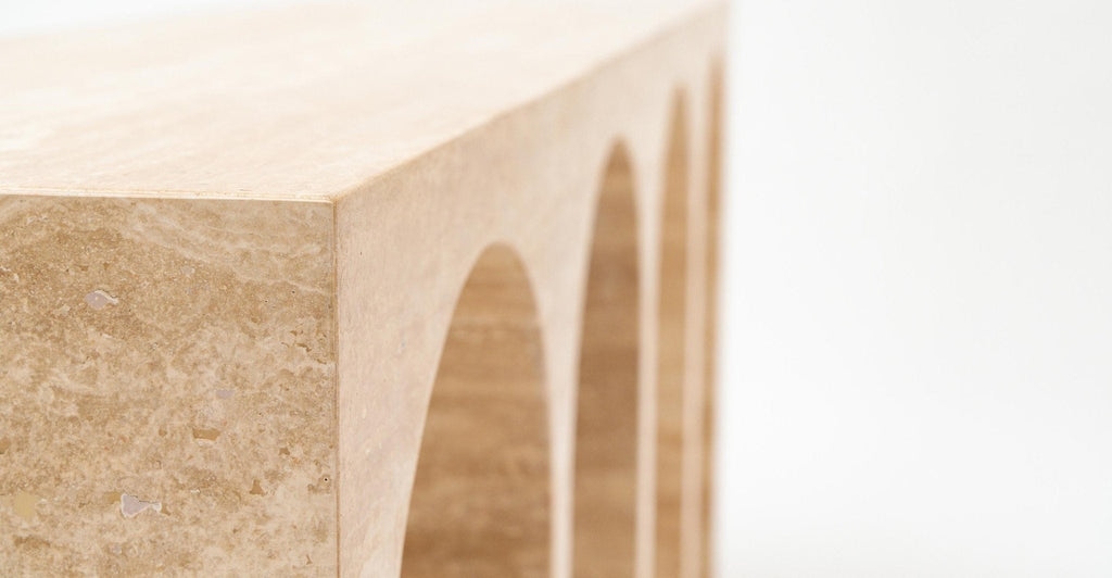 Rialto Console Table - Travertine