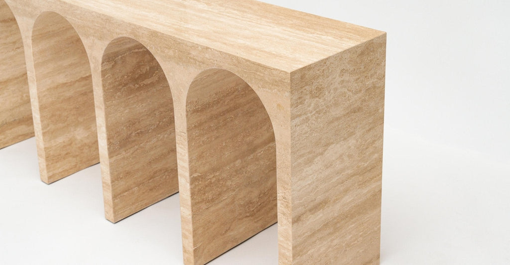 Rialto Console Table - Travertine